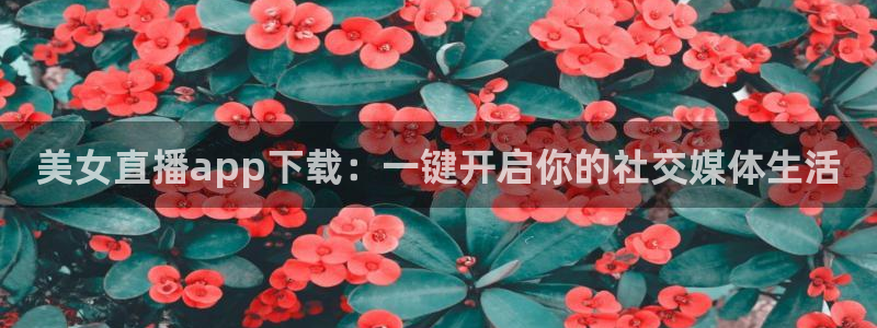 so米直播吧：美女直播app下载：一键开启你的社交媒体生活